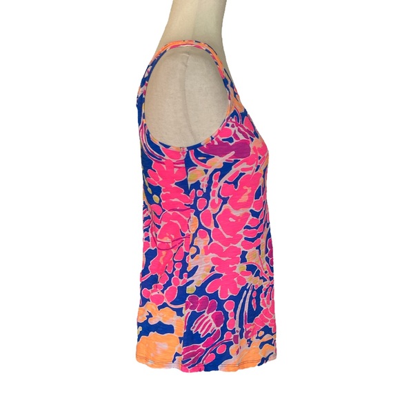 NWOT Lilly Pulitzer Gigi Tank Top in Catch and Release Print - XS - Picture 5 of 13